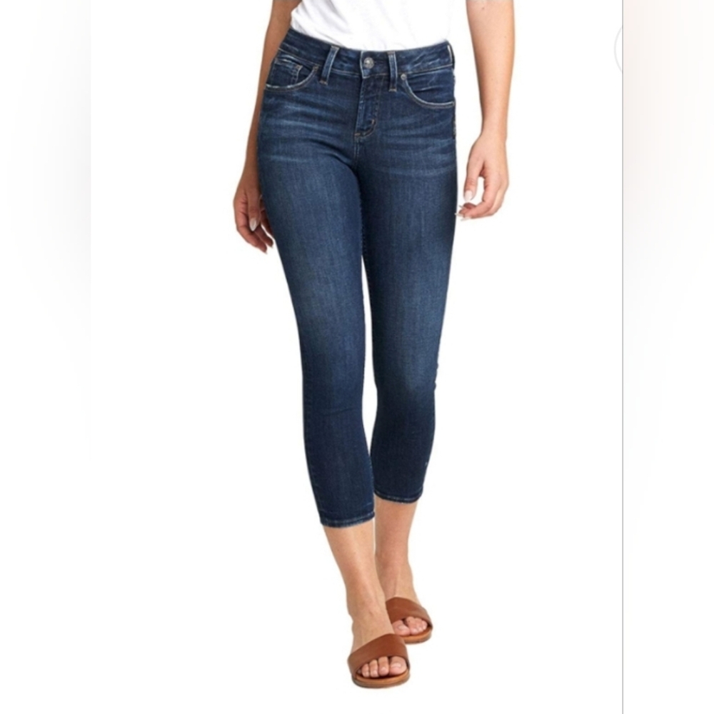 Silver Jeans Avery Skinny Crop Jeans